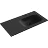 Mexen Vela lavabo encastré dans le plan droit 101 x 46,5 cm, noir mat - 25231071P