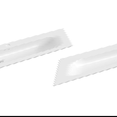 Mexen Vela lavabo intégré dans le plan 121 x 46,5 cm, blanc brillant - 25231200