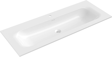 Mexen Vela lavabo encastré dans le plan de travail 121 x 46,5 cm, blanc brillant - 25231200