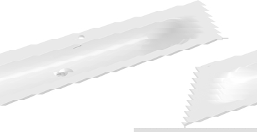Mexen Vela lavabo intégré dans le plan 121 x 46,5 cm, blanc brillant - 25231200