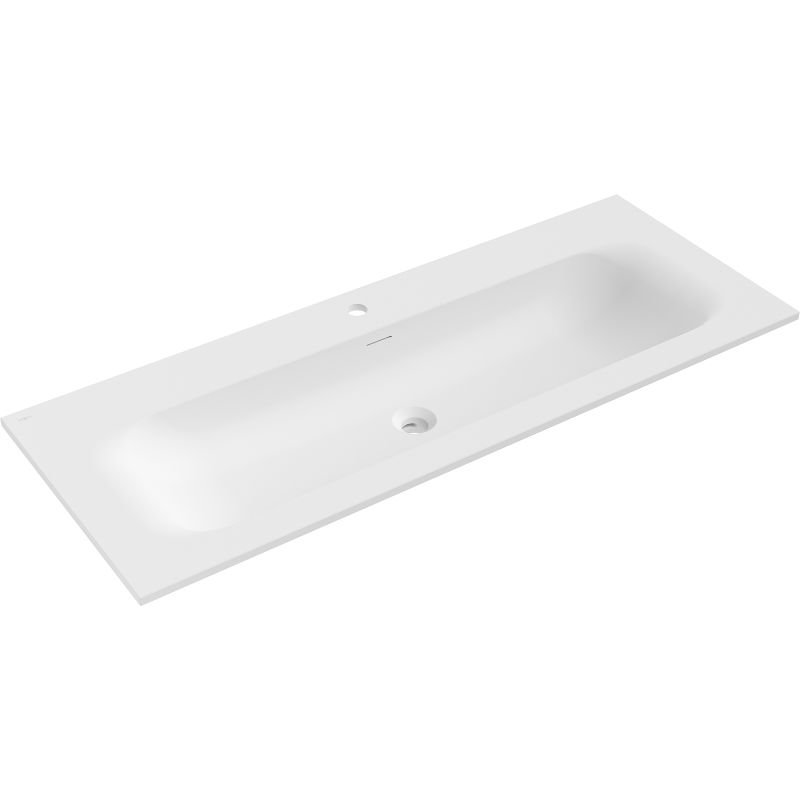 Mexen Vela lavabo encastré 121 x 46,5 cm, blanc mat - 25231201