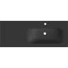 Mexen Vela lavabo encastré à droite 121 x 46,5 cm, noir mat - 25231271P