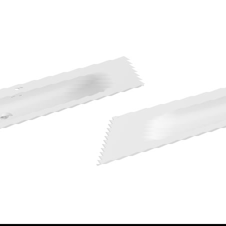 Mexen Vela lavabo encastré dans un plan 141 x 46,5 cm, blanc mat - 25231401