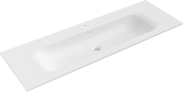 Mexen Vela lavabo encastré dans le plan 141 x 46,5 cm, blanc mat - 25231401