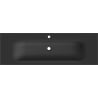 Mexen Vela lavabo encastré dans le plan 141 x 46,5 cm, noir mat - 25231471
