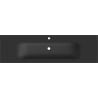 Mexen Vela lavabo encastré dans le plan 161 x 46,5 cm, noir mat - 25231671