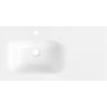 Mexen Vela lavabo encastré à gauche 91 x 46,5 cm, blanc brillant - 25239000L