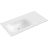 Mexen Vela lavabo encastré à gauche 91 x 46,5 cm, blanc brillant - 25239000L
