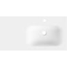 Mexen Vela lavabo encastré droite 91 x 46,5 cm, blanc mat - 25239001P