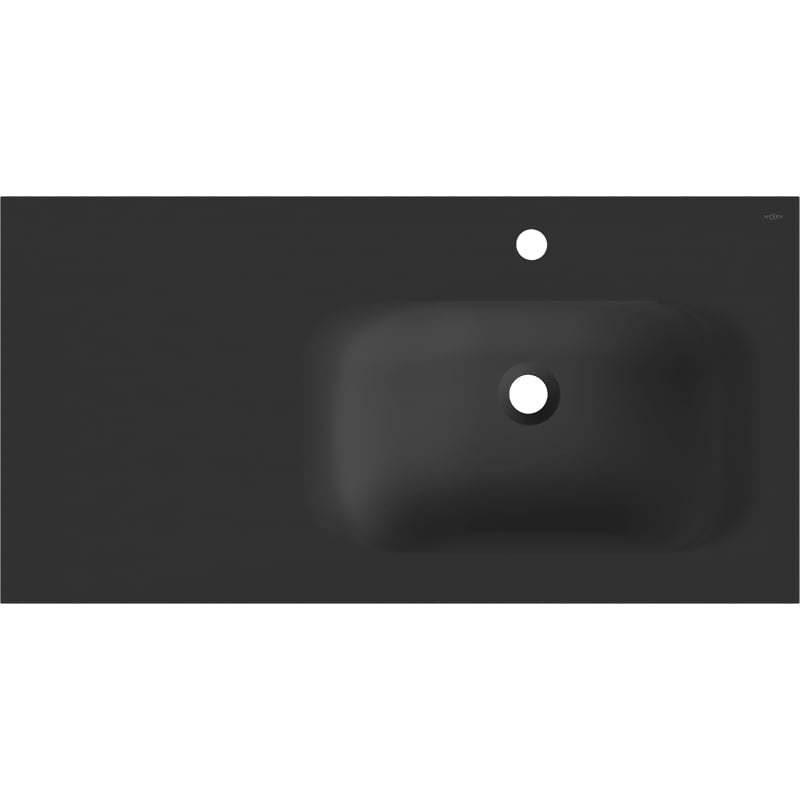 Mexen Vela lavabo encastré droit 91 x 46,5 cm, noir mat - 25239071P