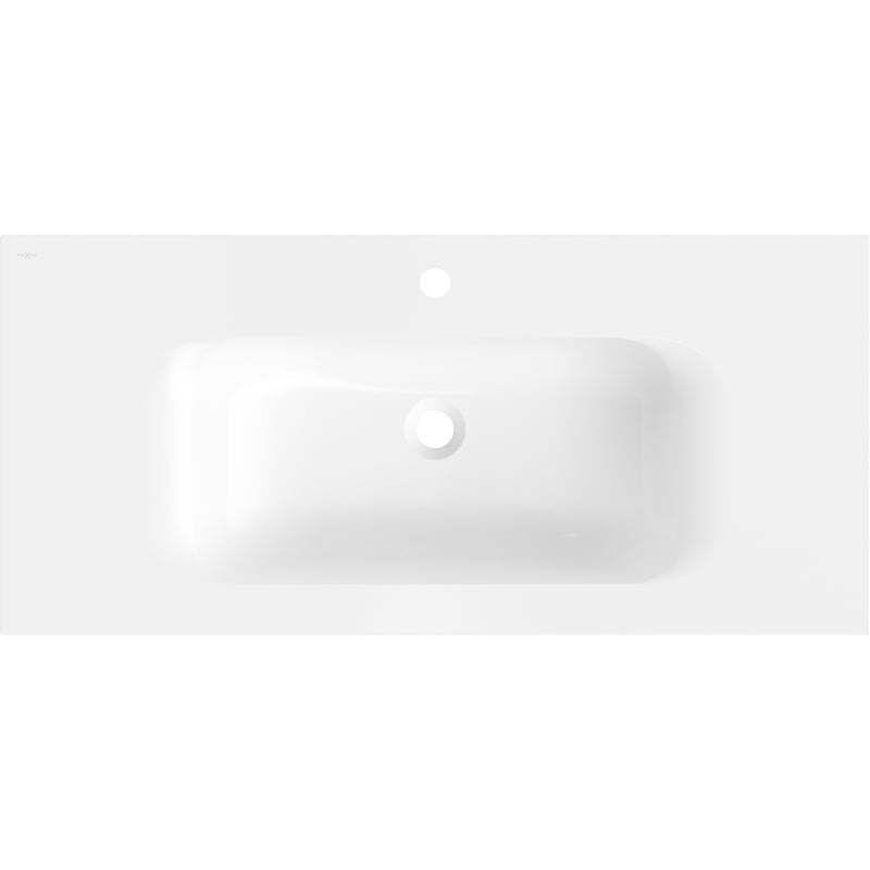 Mexen Vela lavabo encastré dans le plan 101 x 46,5 cm, blanc brillant - 25231000
