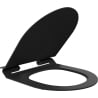 Mexen siège de toilette à fermeture lente, duroplast, Noir - 39010185