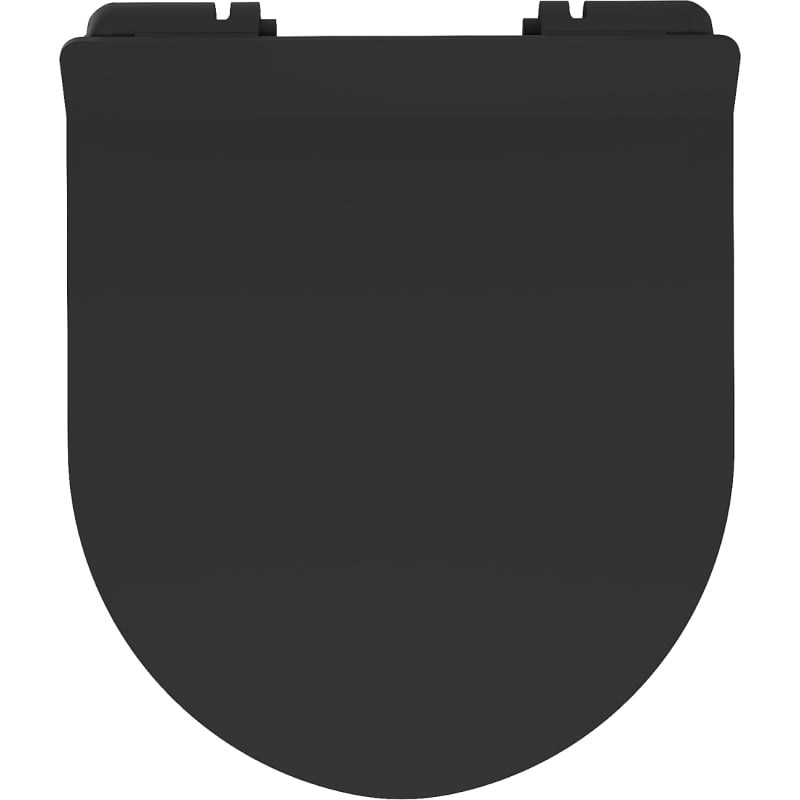 Mexen abattant WC à descente progressive slim, duroplast, noir mat - 39010185