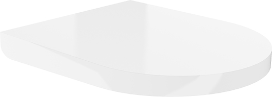 Mexen lunette de toilette à descente lente dure, duroplast, blanc brillant - 39020100