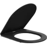 Mexen abattant à descente lente slim, duroplast, noir mat - 39100185