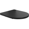 Mexen abattant à descente lente slim, duroplast, noir mat - 39100185