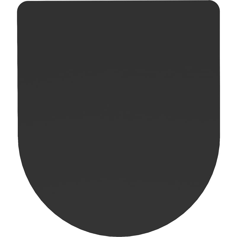 Mexen abattant à descente lente slim, duroplast, noir mat - 39100185