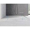Mexen Line-B plinthe à pente pour sol 120 cm droite, inox - 181001120R