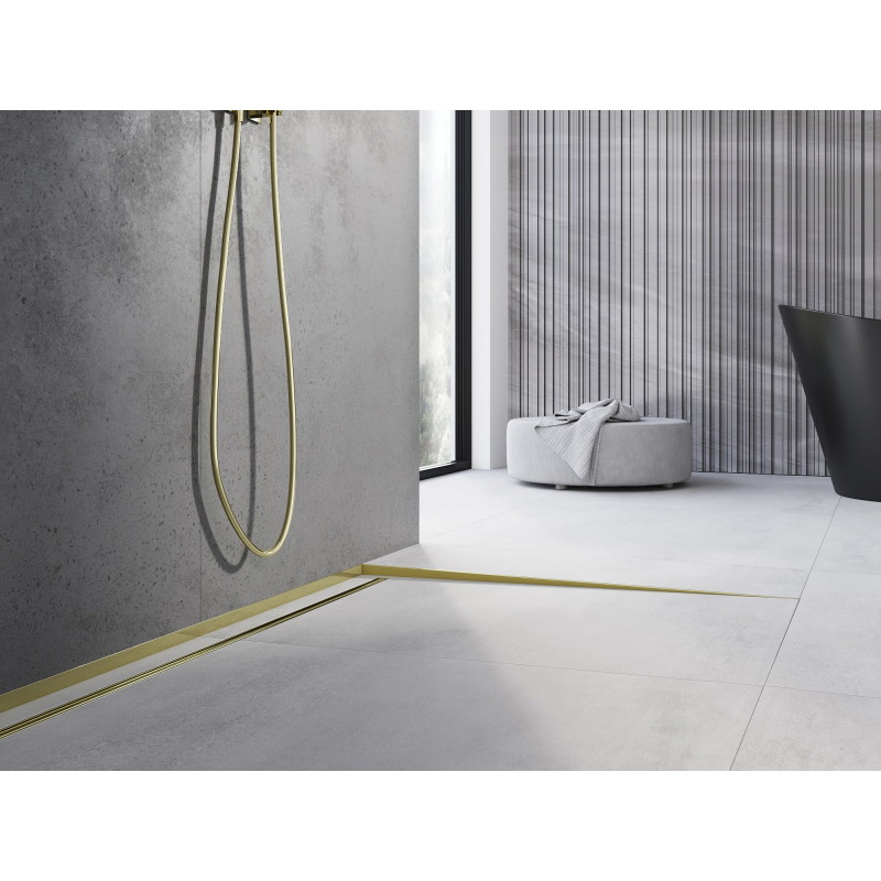 Mexen Line-B profile de pente de sol 120 cm droite, or - 185001120R