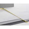 Mexen Line-B plinthe de pente de sol 120 cm droite, or brossé - 185501120R