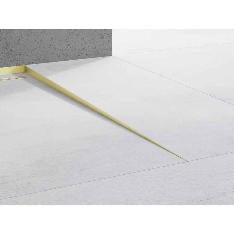 Mexen Line-B liste de pente de plancher 120 cm droite, or brossé - 185501120R