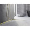 Mexen Line-B plinthe de pente de sol 120 cm droite, or brossé - 185501120R