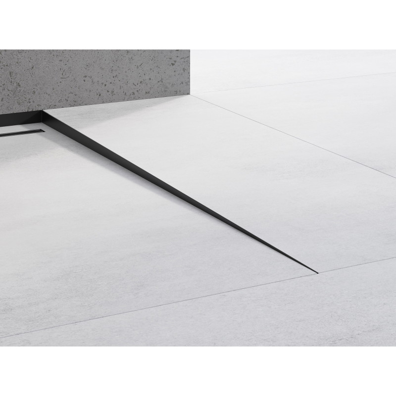 Mexen Line-B barre de douche au sol 120 cm droite, noire - 187001120R