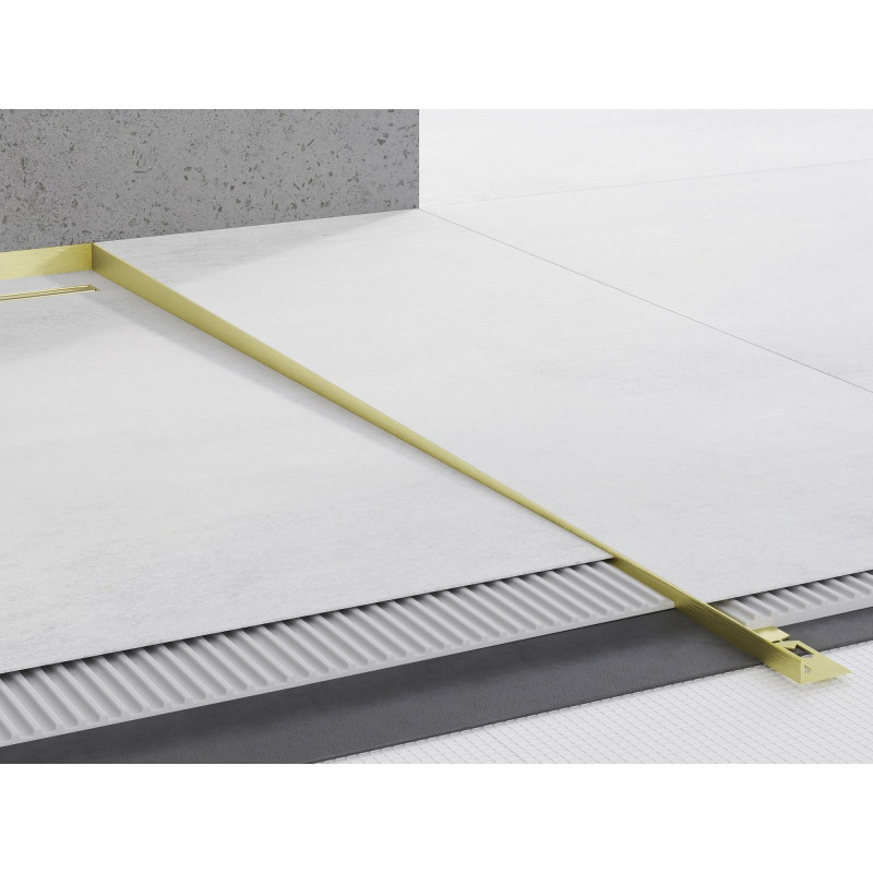 Mexen Line-B moulure de seuil de sol 180 cm droite, or brossé - 185501180R