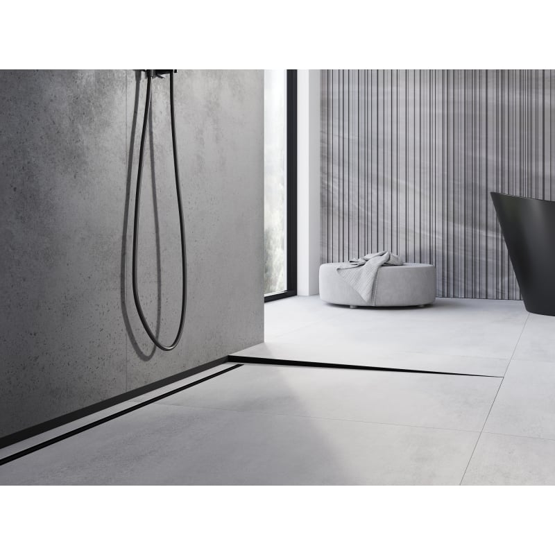 Mexen Line-B barre de seuil de sol 180 cm droite, noire - 187001180R