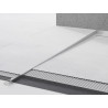 Mexen Line-B plinthe de pente de sol 120 cm gauche, inox - 181001120L