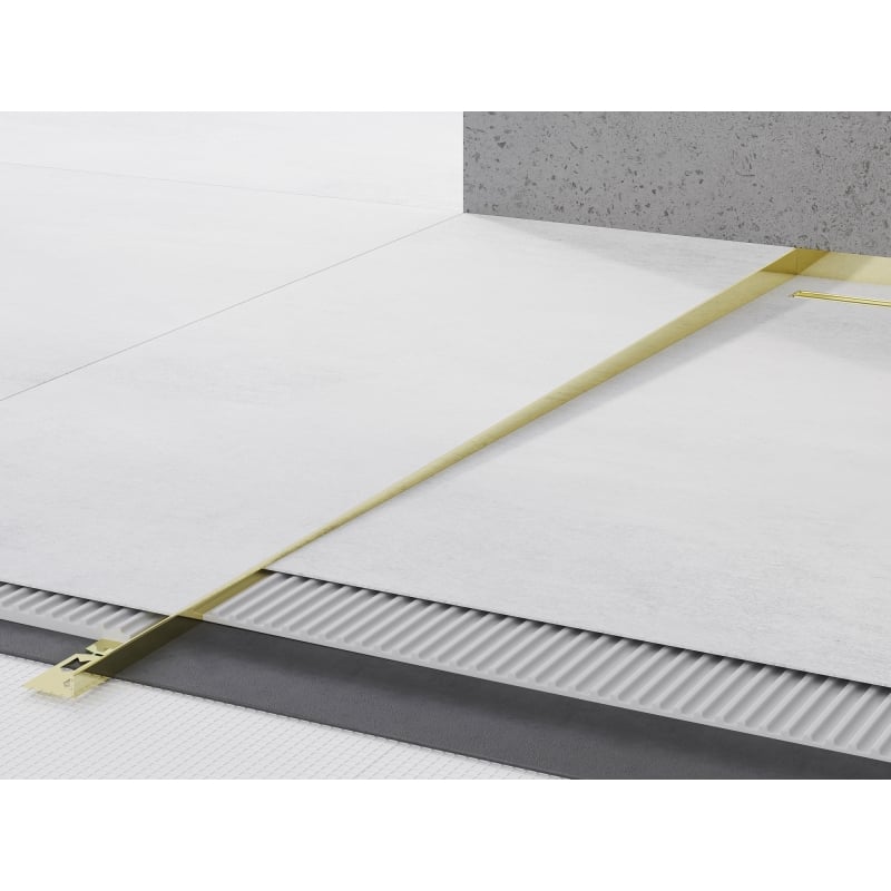 Mexen Line-B plinthe à pente de sol 120 cm gauche, dorée - 185001120L