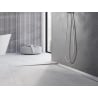 Mexen Line-B plinthe de sol pente 180 cm gauche, inox - 181001180L