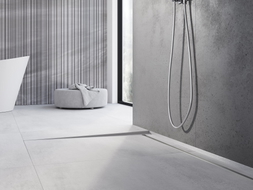 Mexen Line-B plinthe de sol en pente 180 cm gauche, inox - 181001180L