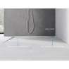 Mexen Line-B plinthe de pente au sol 180 cm gauche, inox - 181001180L