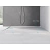 Mexen Line-B plinthe de sol pente 180 cm gauche, inox - 181001180L