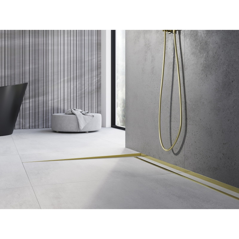 Mexen Line-B barre de seuil en pente pour sol 180 cm gauche, dorée - 185001180L