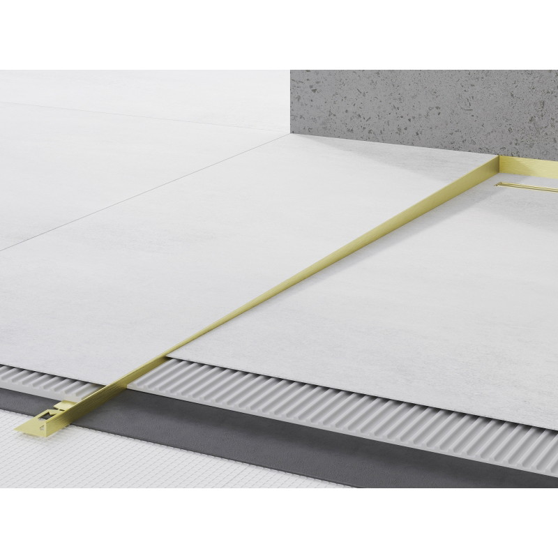 Mexen Line-B barre de seuil de sol 180 cm gauche, or brossé - 185501180L