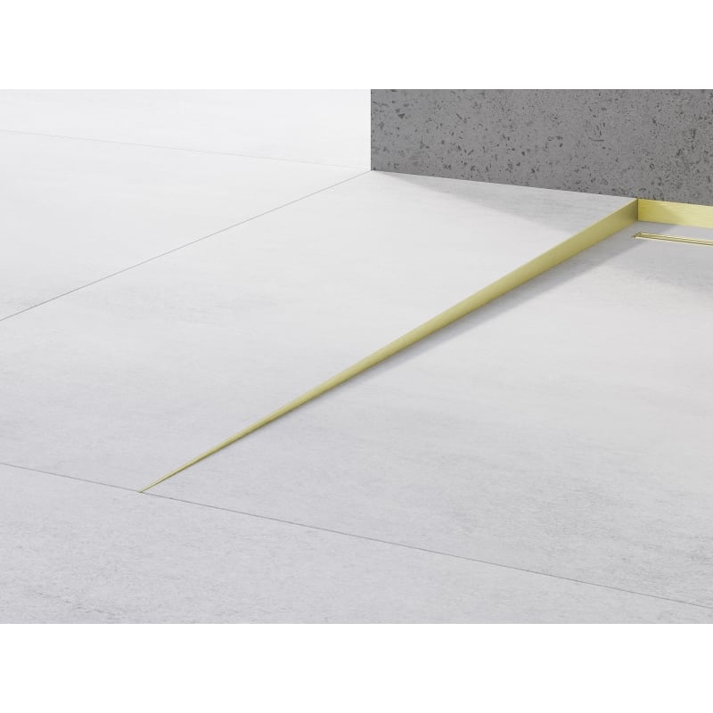 Mexen Line-B plinthe d'écoulement au sol 180 cm gauche, or brossé - 185501180L