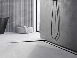 Mexen Line-B plinthe à dénivelé pour sol 180 cm gauche, noire - 187001180L