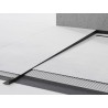 Mexen Line-B plinthe à dénivelé pour sol 180 cm gauche, noire - 187001180L
