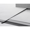 Mexen Line-B plinthe de sol inclinée 180 cm gauche, noire - 187001180L
