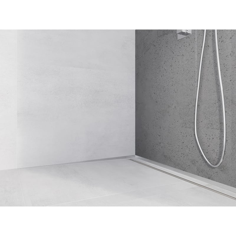 Mexen Line-B profil de pente mural 120 cm gauche, inox - 181002120L