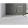 Mexen Line-B listel mural en pente 120 cm gauche, doré - 185002120L
