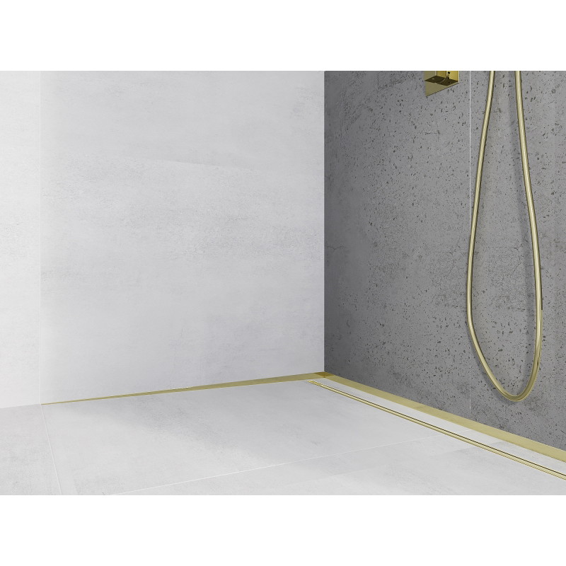 Mexen Line-B listel mural en pente 120 cm gauche, doré - 185002120L