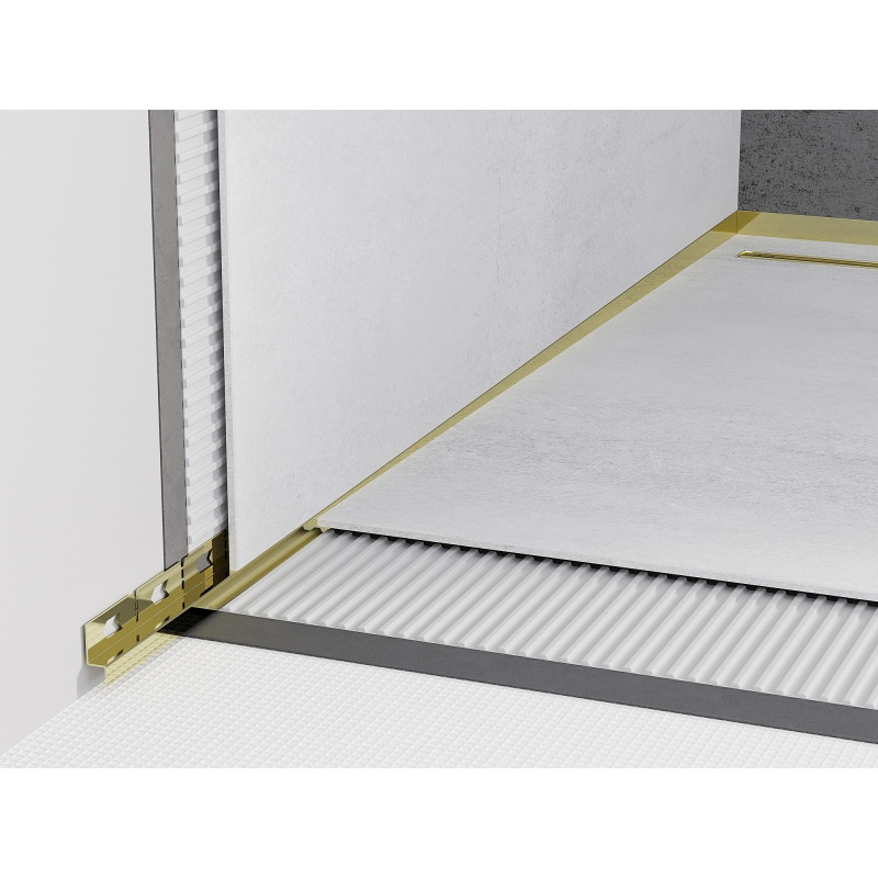 Mexen Line-B listel mural en pente 120 cm gauche, doré - 185002120L