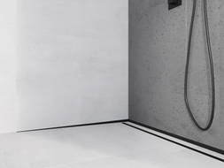 Mexen Line-B plinthe murale à pente 120 cm gauche, noire - 187002120L