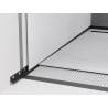 Mexen Line-B moulure de pente murale 120 cm gauche, noire - 187002120L