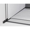 Mexen Line-B plinthe murale à pente 120 cm gauche, noire - 187002120L