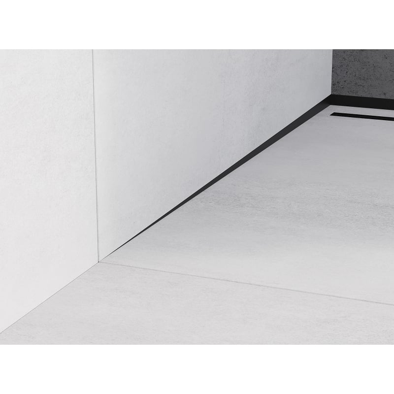 Mexen Line-B moulure de pente murale 120 cm gauche, noire - 187002120L