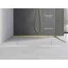 Mexen Line-B baguette de pente murale 180 cm gauche, or brossé - 185502180L